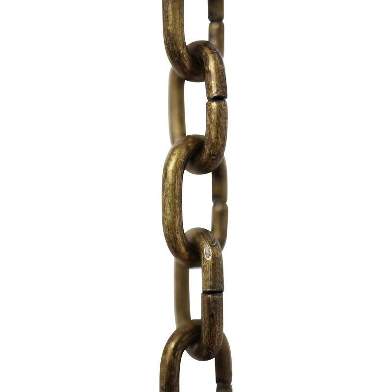 RCH Hardware CH-S53-14-AB Steel Clock Chain 14 Gauge, Antique Brass