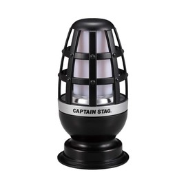 Captain Stag UK-4060 LED Lantern Light, Blackfire, Brightness: 15-30 Lumens, Lighting Time: 6-10 Hours, Black