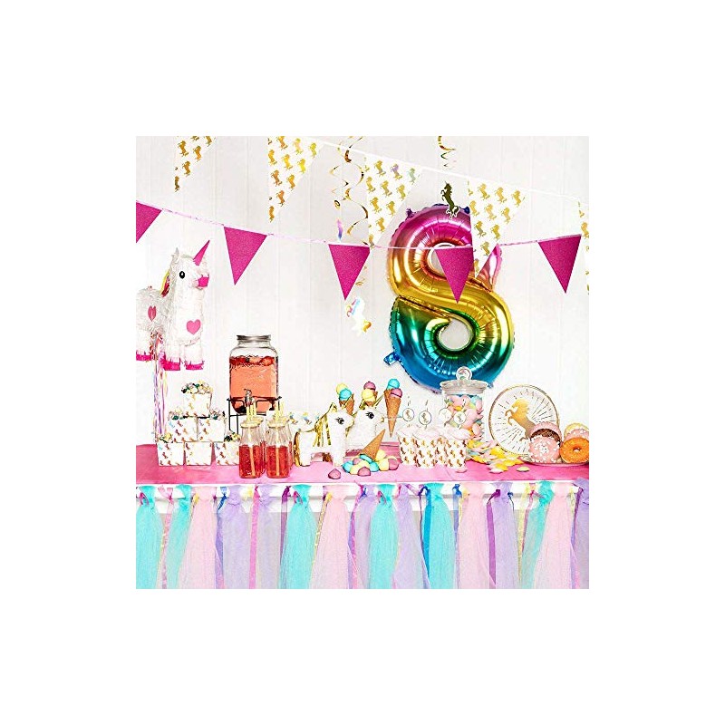 Boland 50001 Decorative Spirals Unicorn, Colourful, Standard Size