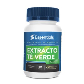 Extracto de Té verde 400 mg 60 Tab | Essentials Innovation | NO raiz molida.