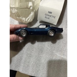 Dealer Promo 1981 CHEVY CORVETTE DEALER BLUE PROMO PROMOTIONAL CAR WITH BOX T82