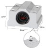 sourcing map SCS8UU Linear Ball Bearing Slide Block Units, 8mm