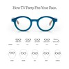 eyebobs TV Party Premium Unisex Reading Glasses, Yellow Front with