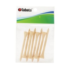 Tabata GV0434 Golf Tee, Long Tee, Wood Tee, Long, 2.8 inches (70 mm), Pack of 8