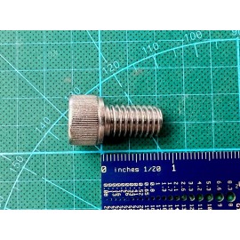 Socket Source 4pcs 7/16-14 x 3/4" Socket Head Cap Screw/Bolt, SAE Coarse, 304 Stainless Steel