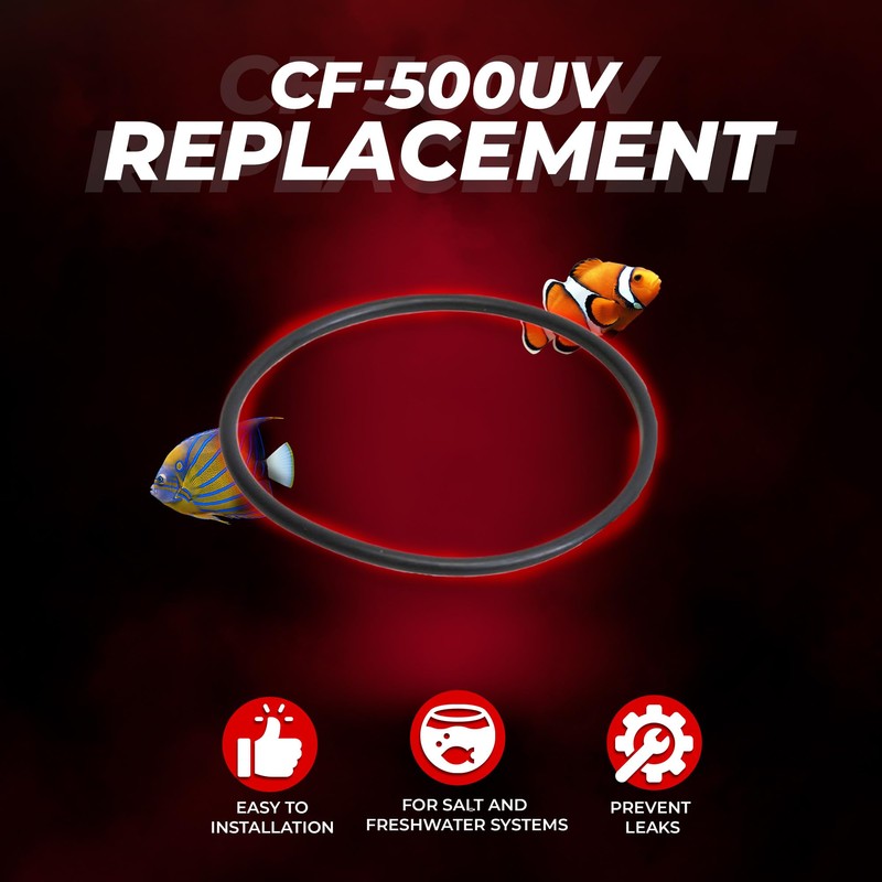 Aquatop CF500UV O-Ring Replacement – Fits CF-500UV & CF-500UVMKII –
