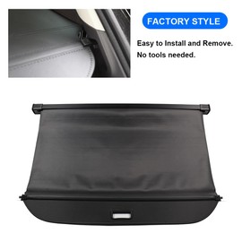 BOPARAUTO Cargo Cover for Infiniti QX50 Accessories 2019 2020 2021 2022 2023 2024 Rear Black Trunk Shade Luggage Security Cover