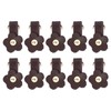10 Sets Leather D Rings for Purse Genuine Leather Undamaged