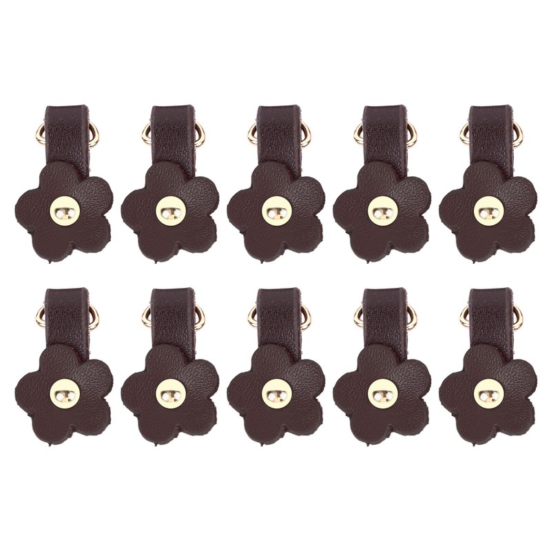 10 Sets Leather D Rings for Purse Genuine Leather Undamaged