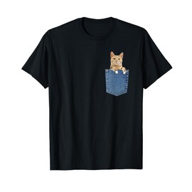Cat in Pocket Shirt T-Shirt