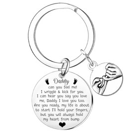 Daddy Keyring Dad to Be Gifts for New Dad Gifts Father’s Day Gifts Best Gifts for Expectant Dads Gifts Pregnancy Announcement Gifts for New Father Birthday Gifts