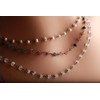 Tourmaline Silver Oxidized Faceted Natural Precious Gemstone Chain High Quality