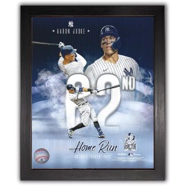 Fanatics NY Yankees Aaron Judge 62nd Home Run Commemorative Framed 8x10 Photo Picture
