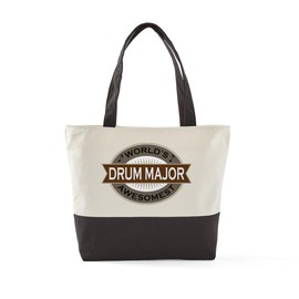 CafePress Drum Major Awesomest Oval Canvas Tote Top Zipper Closure