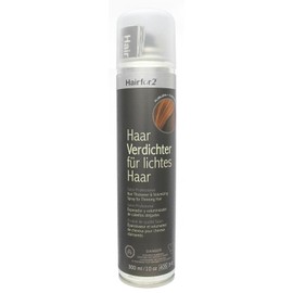 Hairfor2 Haarverdichtungsspray gegen lichtes Haar | Haarpuder | Streuhaar | Haarauffüller | Haarausfall | Haarverdichter (300ml, Kastanienbraun)