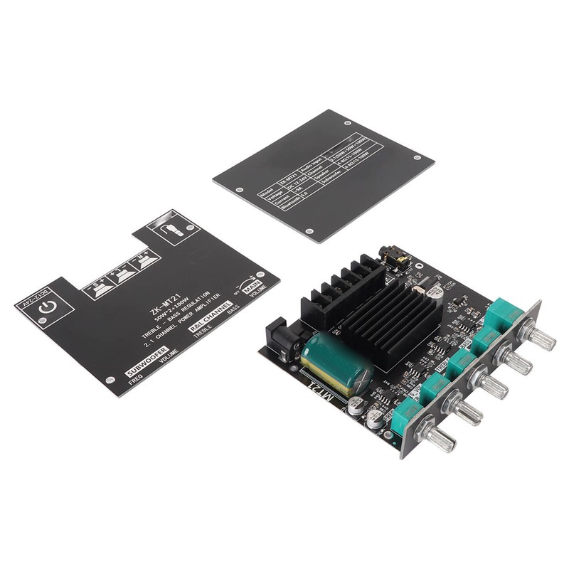 ZK MT21 Bluetooth Power Amplifier Board 2.1 Channel DC 12V‑24V
