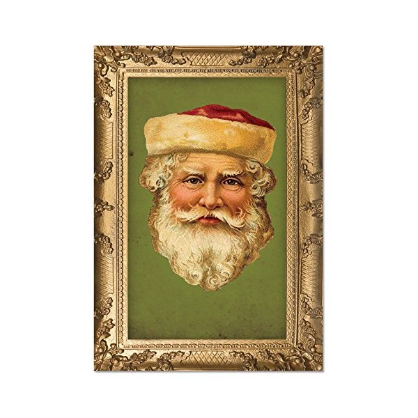 NobleWorks ''Picture-Perfect Santas'' Funny Merry Christmas Greeting Card, 5'' x