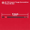 GEINXURN 20Pack Impact Tough #25 Torx 6 in. Insert Driver