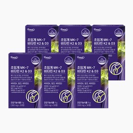 Furnit Supercritical Menaquinone MK-7 Vitamin K2 + D3 30 tablets, 6 units / 퍼니트 초임계 메나퀴논 MK-7 비타민K2 + D3 30정, 6개