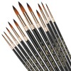 Paint Brushes 12 Pieces Set,Professional Paint Brush Round Pointed Tip