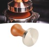 Coffee Tamper Solid Wood Handle Stainless Steel Easy to Use
