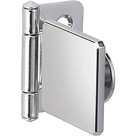 LAMP GH34-0CR-K Chrome-Plated Square Internal Wood Hinge for Glass/Acrylic Doors Steel, innenliegend
