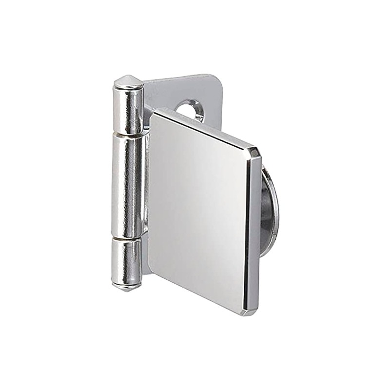 LAMP GH34-0CR-K Chrome-Plated Square Internal Wood Hinge for Glass/Acrylic Doors