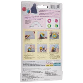 Clover Pom Maker, ABS Resin, Polypropylene and Stainless Steel, Multiple, 8.63 x 5 x 1.38