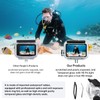 Suptig Waterproof Case Compatible for DJI Action 5/4/3, Waterproof Up
