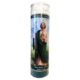 Saint Jude (San Judas Tadeo) Green Perfumed Devotional Candle