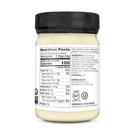 Chosen Foods Classic Avocado Oil Mayo – Certified Non-GMO, Unsweetened, Kosher, Paleo, Low-Carb, Gluten Free, Dairy Free Mayonnaise for Sandwiches, Dressings and Sauces, 12 oz