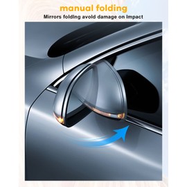 ITOPUP Driver Side View Mirror Fit for 1999-2010 For Volkswagen For Jetta 1999-2006 For Volkswagen For Golf Door Mirror Power Operated Manual Folding Heated Replacement Exterior Mirror Black