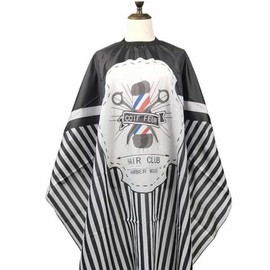 Towayusanghoe Ttowayu Vintage Barbershop Barber Gown HAIRCLUB Shoulder Clothes Hair Salon Cut Cloth Dyeing Cloth Hairdressing Cloak / 또와유 빈티지 바버샵 이발 가운 HAIRCLUB 어깨보 미용실커트보 염색보 미용망토