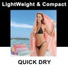 2 Packs Cotton Turkish Beach Towels Quick Dry Sand Free