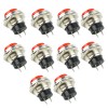 Unbranded 10Pcs Round Button Head Power Switch Circle Control Kill