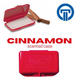 Ortho Performance Relief Orthodontic Wax; Relief for Braces. In Scented Cases and a Variety of Scents. 10 packs of Relief Wax with Scented Cases by Ortho Technology (Cinnamon)