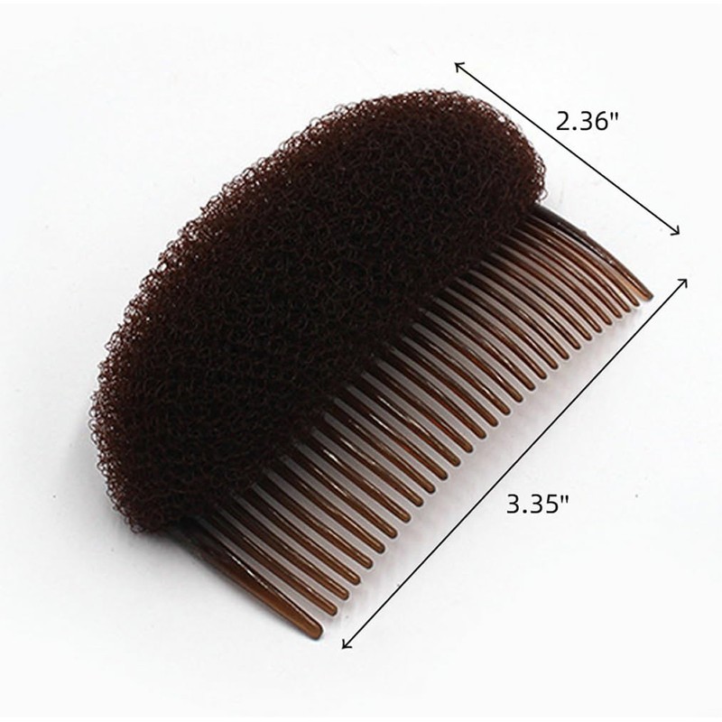 2 Pcs Brown Bump It Up Volume Inserts Beehive HairStyle
