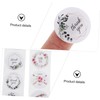 CAXUSD 2 Rolls Thank You Stickers Creative Flower Decals for