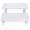 XtremepowerUS 2-Steps Heavy Duty Plastic Resin Spa Steps - Hot