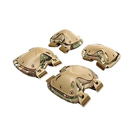 HWZ Protective Pad Protector Knee Pads Elbow Pads Set of 4 Airsoft , blk