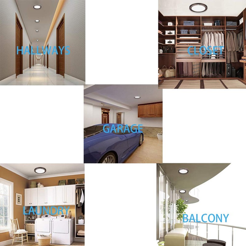 Youtob Motion Sensor Light LED Ceiling Light with 30s/180s Timeout