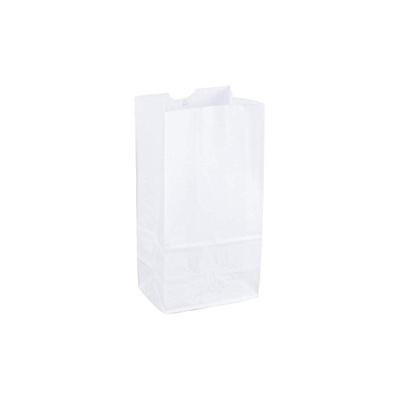 Concession Essentials - 4lb White Paper Bag - 125 Count