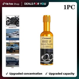 1-3pcs Car Engine Non-Dismantling Cleaner, Car Cleaner, Easy to Clean Exhaust Decarbonization Cleaning Agent, Best Performance Degreaser Motorcycle:_1pc（single bottle 120ml）