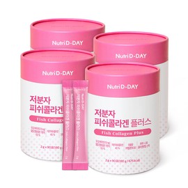 Nutri D Day Low Molecular Fish Collagen Plus 90 sachets (4 packs) / 뉴트리디데이 저분자 피쉬콜라겐 플러스 90포 4통