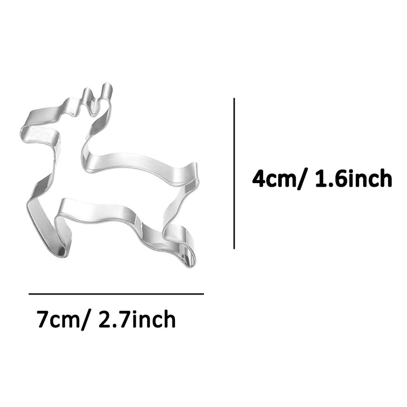 WDYJMALL Christmas Deer Reindeer Cookie Cutter