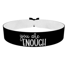 You are Enough Stoffarmband - Du bist genug Armband - Satin Armband - Motivationsarmband - Selbstliebe Armband - Geschenk für Frauen und Männer - Handgemachtes modisches Accessoire