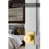 goldenwarm Gold Door Knobs Interior, Zinc-Alloy Heavy Duty Privacy Interior
