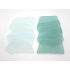 Sea glass place cards - Sea green shades - Irregular