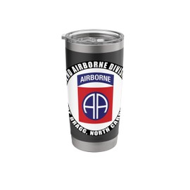 82nd Airborne Division Fort Bragg North Carolina Veteran Stainless Steel Insulated Tumbler