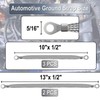 5 PCS Automotive Ground Strap, 3Pcs 10" x 1/2" &